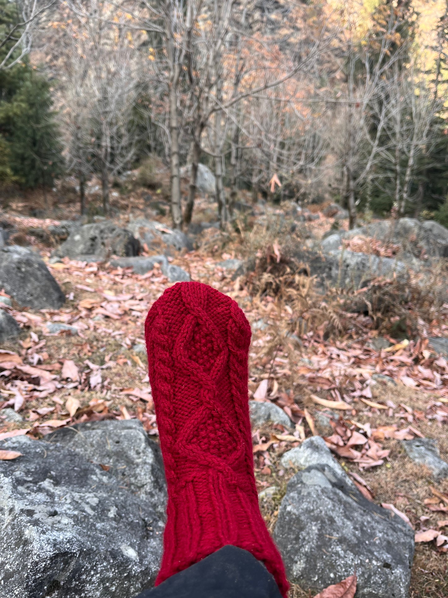 Christmas Red Socks