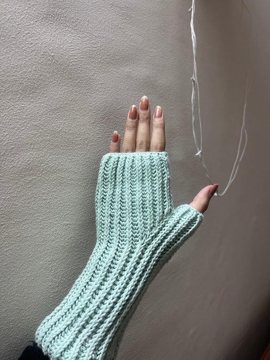 Pastel Green Hand-Warmers