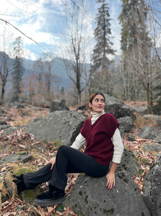 Cherry Red Sweater Vest