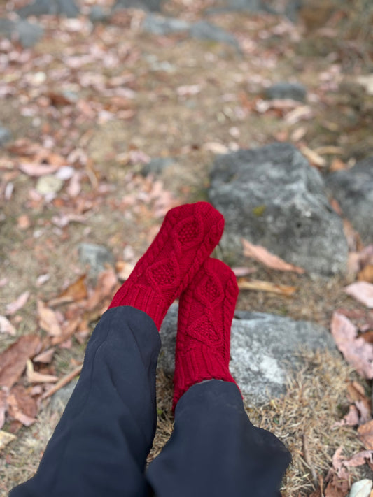 Christmas Red Socks