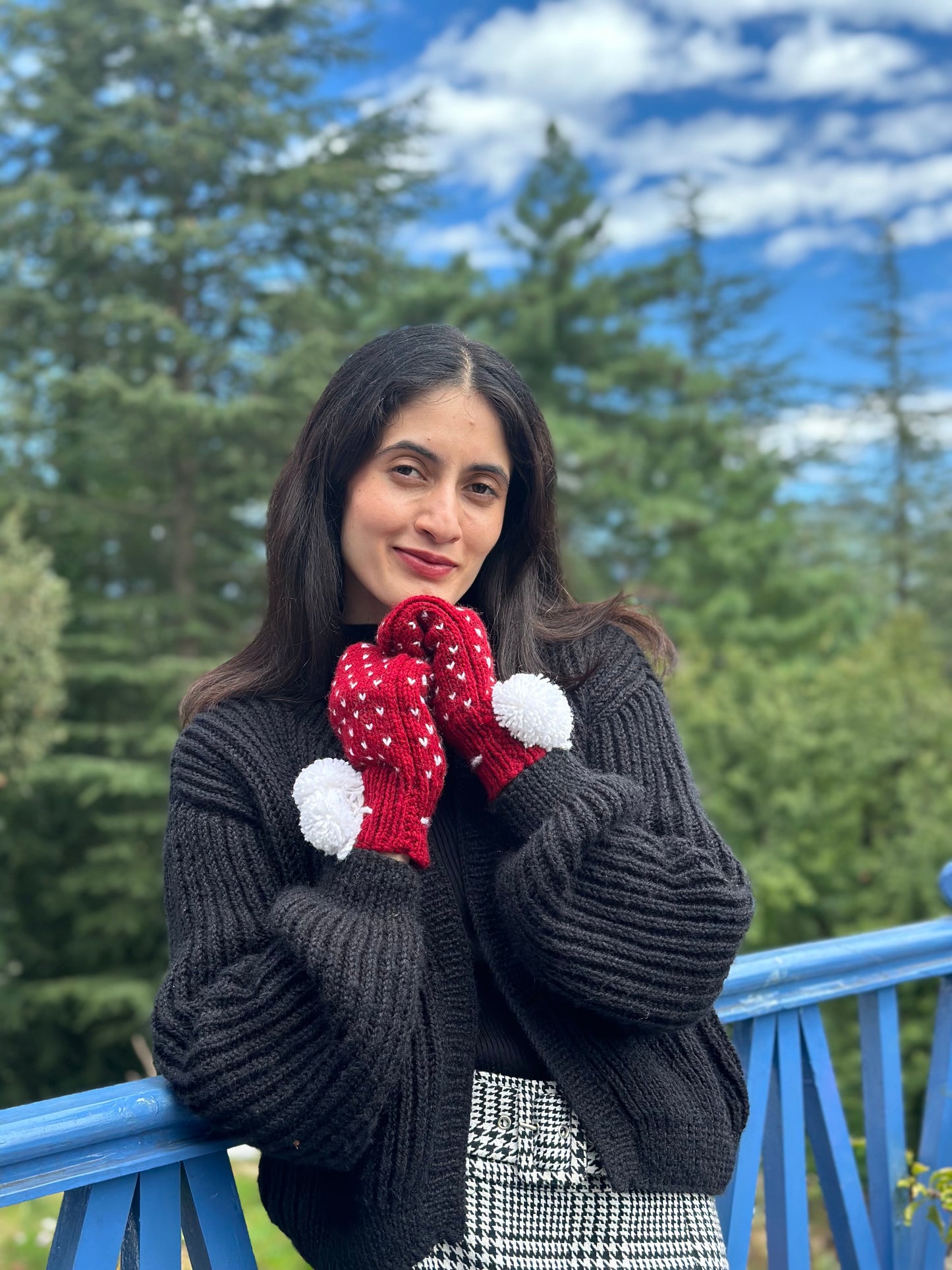Berry Red Gloves